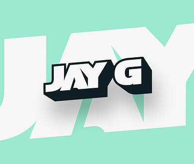 DJ Jay G. color palette design icon logo typography
