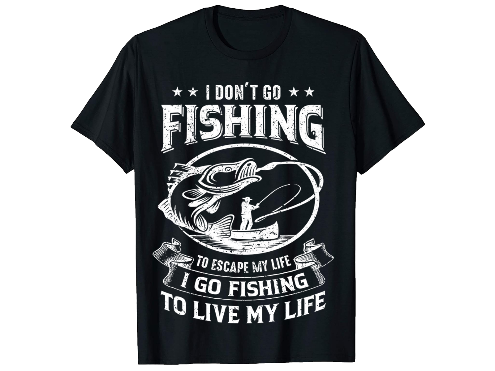 I Don't Go, Fishing T-Shirt Designs by Aditiya Roy on Dribbble