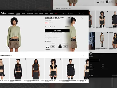 Product Detail Page - Ecommerce design ui