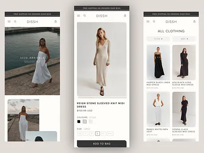 Ecommerce Landing / Product Listing Page/ Product Details Page design ui