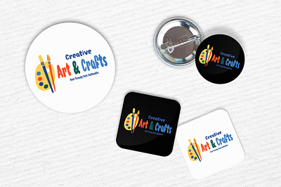 This logo design create for Creative Art & Crafts 3d logo design branding clothing brand logo design flat logo design logo logo design minimalist signature vector