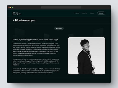 My Personal Website clean clean ui concept design figma framer landing page personal personal portfolio personal web personal website portfolio page portfolio site portfolio web uiux uiuxdesign web web design web personal web portfolio
