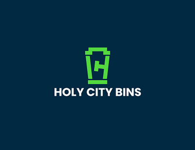 Holy City Bins Logo bin bin logo bins logo clean logo cleaning logo design elegant graphic design hc bin logo hc letter bin logo hc letter logo hc logo logo logo design minimal logo