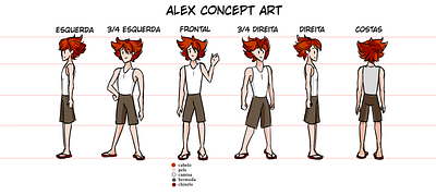 Alex - Concept Art book illustration cartoon cartoon character character character design comic comic art comic book comic character concept concept art digital art digital painting illustration