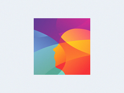 Beyond (2015) abstract art gradient graphic design head human illustration