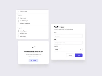 Components for a SaaS dashboard design ui ux