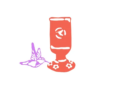 Hummingbird - 'Backyard Birding' Spot Illustration Series audubon society backyard birding illustration bird illustration birding birding enthusiast birding illustration birdwatching birdwatching illustrations hummingbird hummingbird illustration illustration illustrator nature art outdoor art pnw birds pnw illustration retro colors wildlife illustrations