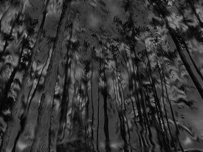 Dark trees blurry digital art distorted forest illustration strange surreal trees weird woods