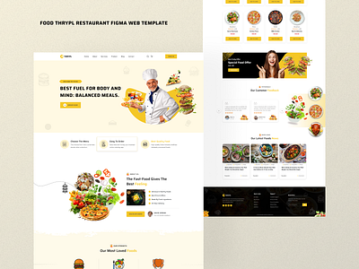 Food Restaurant Figma Web Design by Md Mehedi Hasan on Dribbble