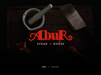 Logotype ⇢ ABUR Steak House branding concept cuisine food logodesign logotype steak steak house typography