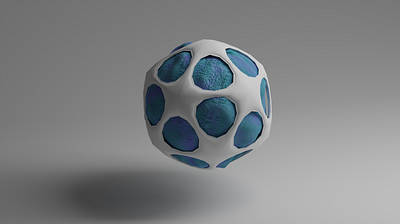 Compressed ball 3d alien animation ball blender branding design product ui