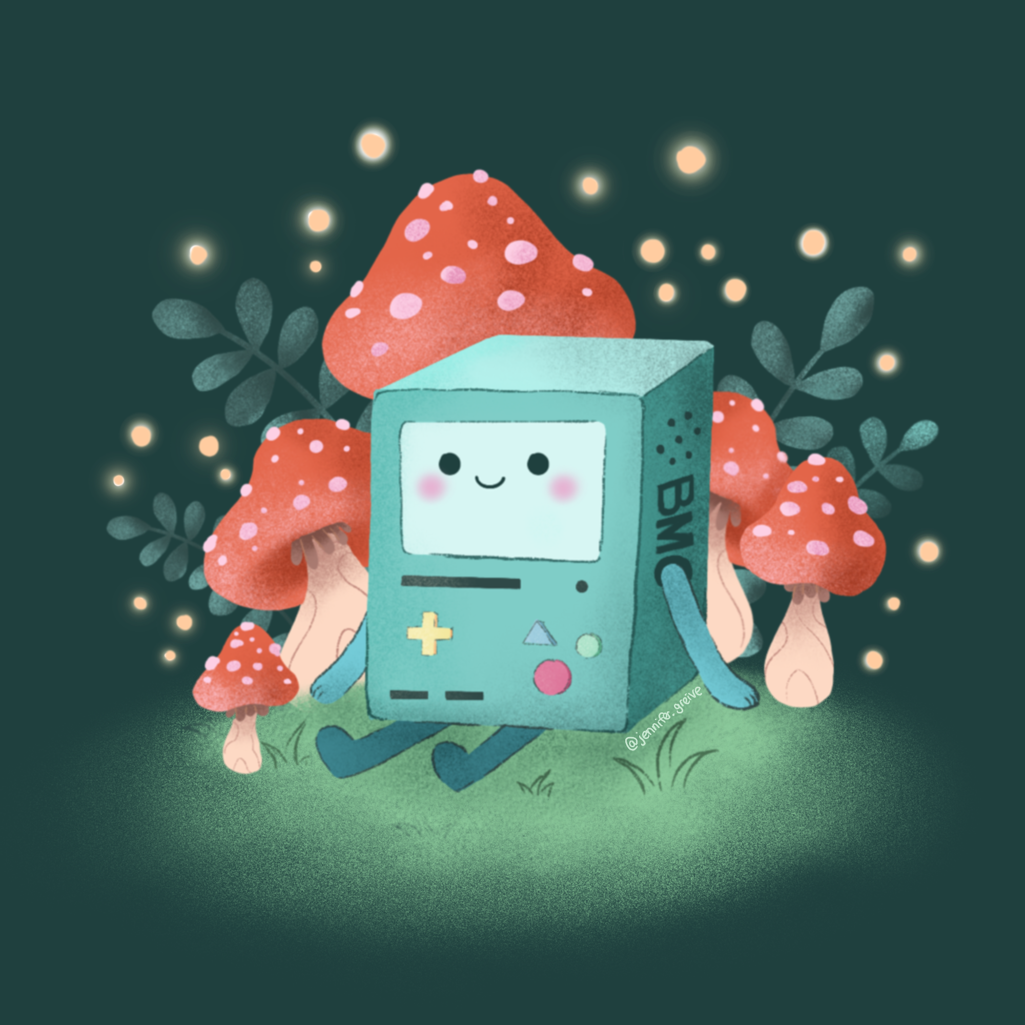BMO Illustration adventure time bmo bmo illustration digital art illustration illustrator ipad ipad pro procreate procreate app