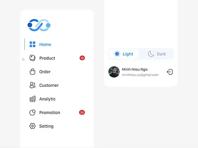 Sidebar Navigation - Minh Hieu Ngo dark mode dashboard information left menu light mode multi nav nav nav bar navigation navigation bar popup side bar side menu side nav sidebar slide over ui user interface ux web