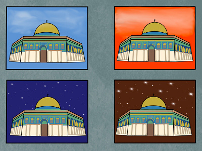 Mosque animation design graphic design history illustration monument mosque worship