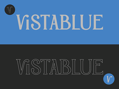 "Vistablue" Band Wordmark branding design graphic design hand lettering lettering logo vector