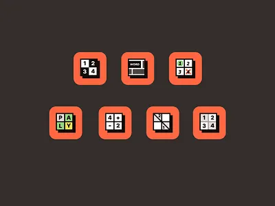 Hey, Good Game Tiny Icons app game icons web