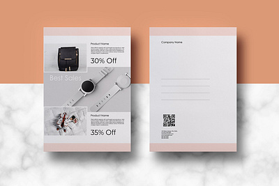 Postcard Template #5 app branding design graphic design illustration logo typography ui ux vector