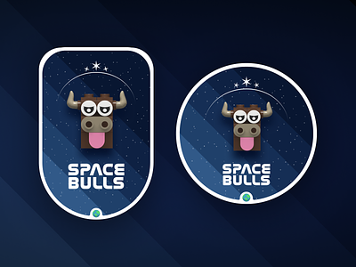 Team logo - Space Bulls branding graphic design lego logo space
