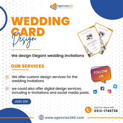 Wedding Card Design Services Providing agency 365 agency best digital graphicsdesigning handling in in multan in pakistan marketing media pakitatan social socialmedia