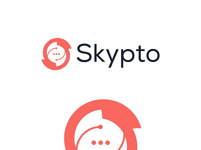 Skypto logo design a b c d e f g h i j k l m n o p b c f h i j k m p q r u v w y z band and identity brand identity brand mark branding chat logo logo logo design logo designer logodesign logos modern logo popular logo simple visual identity