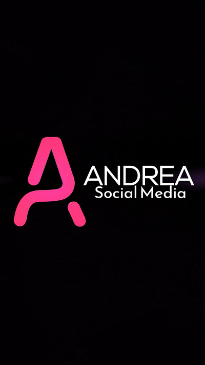 Logo Animation for ANDREA SOCIAL MEDIA 3d animation animationlogo branding design graphic design illustration logo logoanimation