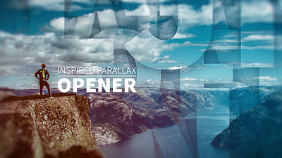 Inspired Parallax Opener (AE Template) aftereffects brand broadcast cinematic corporate design event intro logo motiondesign motiongraphics opener pack parallax production promo slideshow social template typography