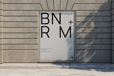 BNRM Rebrand concept branding design graphic design layout typography ui vector