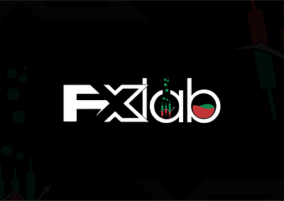FXLAB is a forex trading company established in 2022, their aim branding design graphic design illustration logo typography