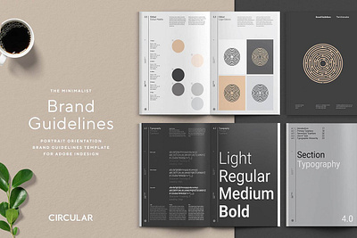 THE MINIMALIST / Brand Guidelines #1 app branding design graphic design illustration logo typography ui ux vector