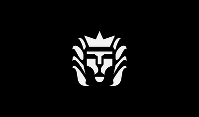 Lionking Logo animal logo art logo king logo lion face logo lion logo logo logomark minimal logo