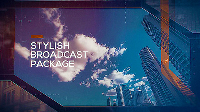 Stylish Broadcast Package (AE Template) aftereffects brand broadcast corporate design event intro logo motiondesign motiongraphics opener pack production promo slideshow social stomp template titles typography