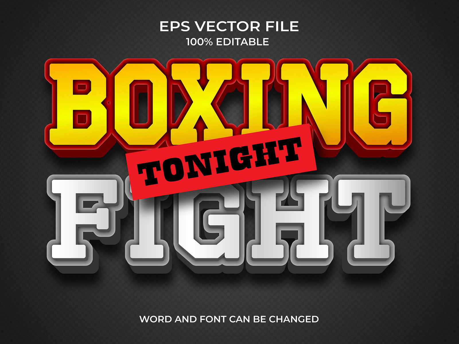 realistic-boxing-fight-3d-text-style-effect-by-mazharul-islam-on-dribbble