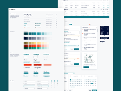 Design System - Accounting Software accounting billing branding buttons colors design system green input system tabs typography ui ui kit