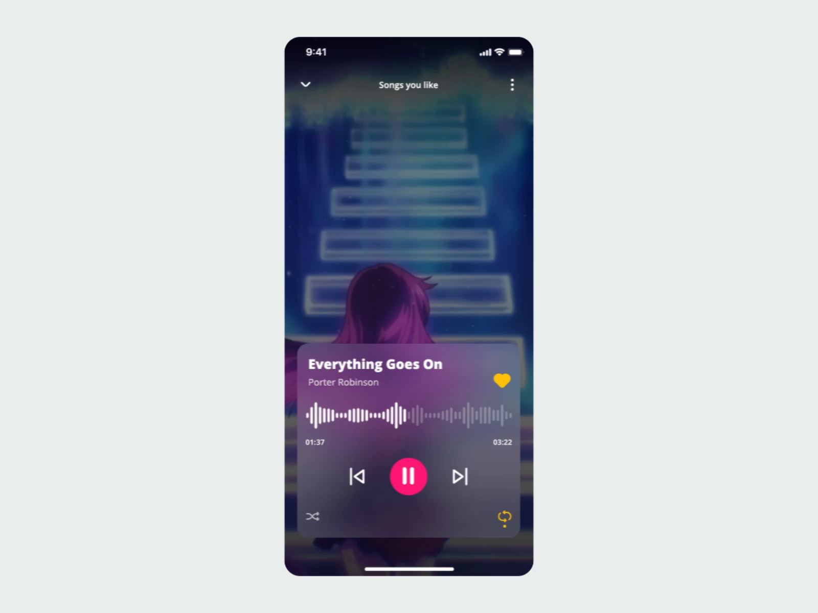 screen music player