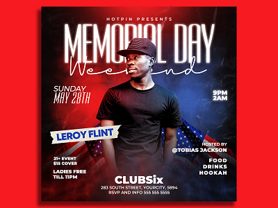 Memorial Day Flyer Template labor day presidents day