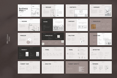 Sketch Business Plan Template #10 app branding design graphic design illustration logo typography ui ux vector