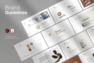 Brand Guidelines Template #2 app branding design graphic design illustration logo typography ui ux vector