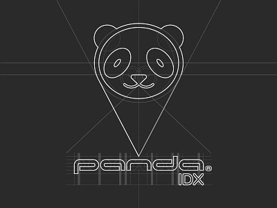 Panda IDX (estructure) custom design graphic design illustration logo logotype mascot oias panda