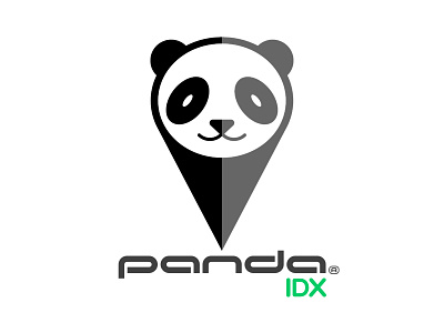 Panda IDX blac white black white branding custom design illustration logo mascot oias panda