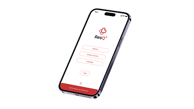 ResQ - First Aid App Design animation app branding casestudy design healthcare logo ui ux