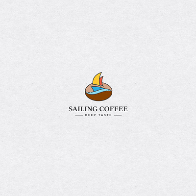 Sailing Coffee branding design graphic design illustration logo sailing coffee vector