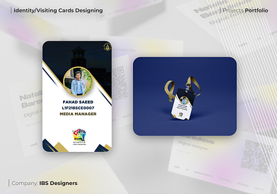 Identity/Visiting Cards Designing 3d branding graphic design ui
