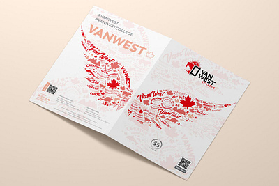 The 2023 Wings brochure canada college corporate design illustration kelowna layout print school university vancouver