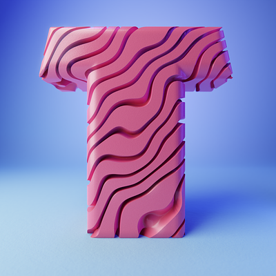 36 Days of Type: T 3d illustration texture type design typography
