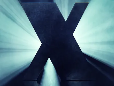 36 Days of Type: X 36daysoftype 36dot 3d blender illustration texture type design typography