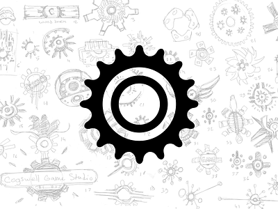 Sprocket Icon Design Paper Iterations bicycle bike cog cycle design freewheel gear graphic icon ideas illustration iterate iterated iteration iterations logo paper pen sprocket ui