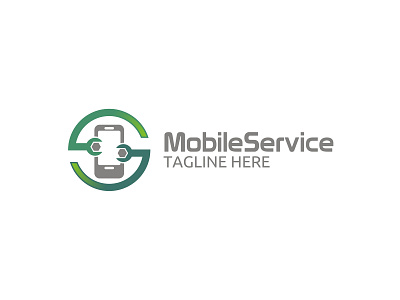 Mobile Service Logo tech