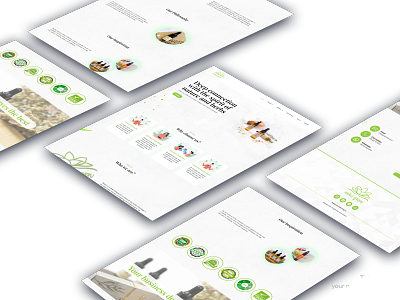 Mika Green Website branding design graphic design ui uiux ux web xd