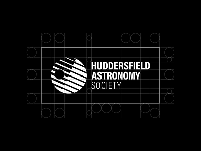 Huddersfield Astronomy Society - Brand (Logo spacing) astronomy black and white brand earth huddersfield logo logo construction moon space