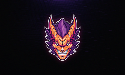 Crazy Devil Gaming Mascot Logo branding design illustration logo logodesign mascot vector